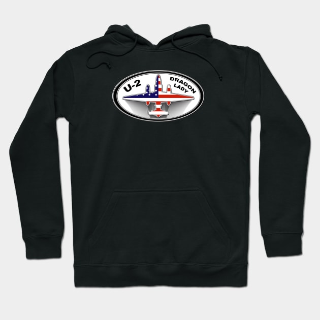 U-2 Spy Plane Hoodie by DrewskiDesignz